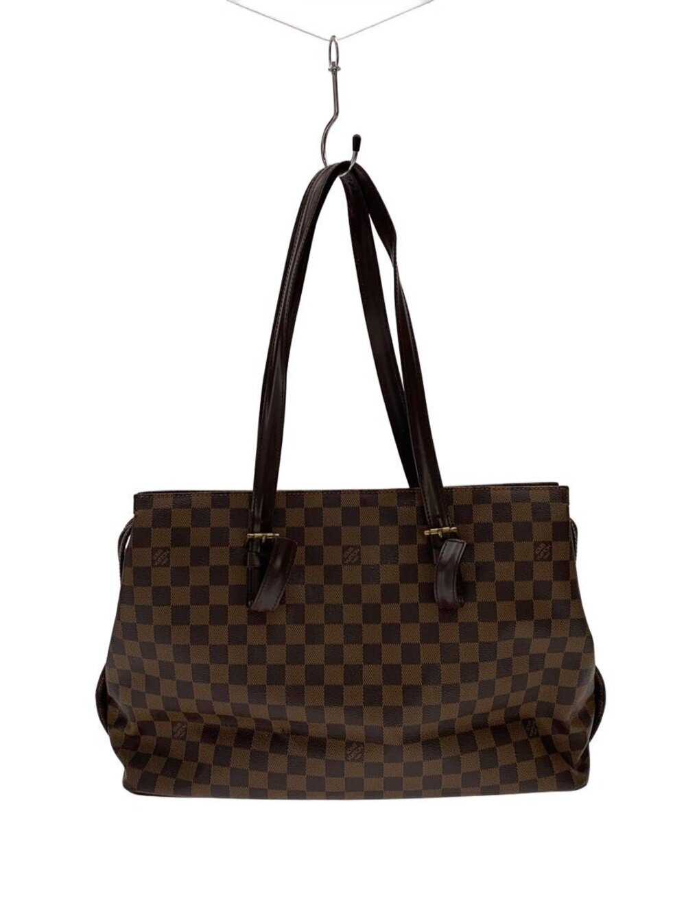 LOUIS VUITTON Chelsea Bag Damier Ebene Brown All over